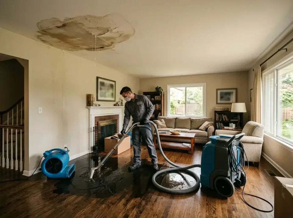 attic-pipe-burst-ceiling-drip-008 — frequently asked questions, Water Damage Restoration & Carpet Care in West Pensacola, FL